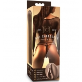 Коричневый мастубратор-вагина Nicole s Kitty - Blush Novelties - в Уссурийске купить с доставкой