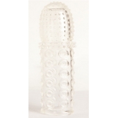 Прозрачная закрытая гелевая насадка - 13,5 см. - Toyfa Basic - в Уссурийске купить с доставкой