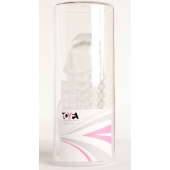 Гелевая прозрачная насадка с 2 отростками - 13 см. - Toyfa Basic - в Уссурийске купить с доставкой