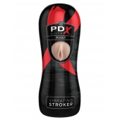 Мастурбатор-вагина Vibrating Pussy Stroker с вибрацией - Pipedream - в Уссурийске купить с доставкой
