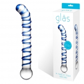 Изогнутый стеклянный фаллос G-Spot Glass Dildo - 17 см. - Glas