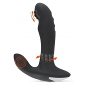 Черный вибромассажер простаты с функцией римминга Plug with Perineum Stimulator - 16,6 см. - Orion - в Уссурийске купить с доставкой