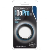 Черно-синее эрекционное кольцо Silicone Go Pro Cock Ring - Blush Novelties - в Уссурийске купить с доставкой