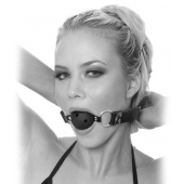 Черный кляп с дырочками Breathable Ball Gag - Pipedream - купить с доставкой в Уссурийске