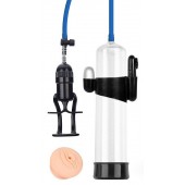 Прозрачная вакуумная вибропомпа Sex Expert с насадкой-вагиной - Sex Expert - в Уссурийске купить с доставкой