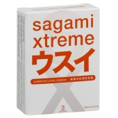 Ультратонкие презервативы Sagami Xtreme SUPERTHIN - 3 шт. - Sagami - купить с доставкой в Уссурийске