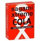 Ароматизированные презервативы Sagami Xtreme COLA - 3 шт. - Sagami - купить с доставкой в Уссурийске