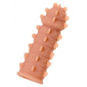 Телесная реалистичная насадка KOKOS Extreme Sleeve 04 с дополнительной стимуляцией - 12,7 см. - KOKOS - в Уссурийске купить с доставкой