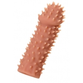 Телесная реалистичная насадка KOKOS Extreme Sleeve 07 с дополнительной стимуляцией - 12,7 см. - KOKOS - в Уссурийске купить с доставкой