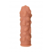 Телесная реалистичная насадка KOKOS Extreme Sleeve 11 с дополнительной стимуляцией - 12,7 см. - KOKOS - в Уссурийске купить с доставкой