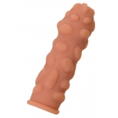 Телесная реалистичная насадка KOKOS Extreme Sleeve 11 с дополнительной стимуляцией - 12,7 см. - KOKOS - в Уссурийске купить с доставкой