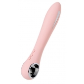 Розовый силиконовый вибратор с электростимуляцией GALVANI VIBE - 21 см. - ToyFa - купить с доставкой в Уссурийске