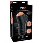 Мастурбатор в колбе с двумя тоннелями Double Penetration Vibrating Stroker - Pipedream - в Уссурийске купить с доставкой