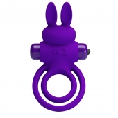 Фиолетовое эрекционное кольцо с вибростимуляцией клитора Vibrant Penis Ring III - Baile - в Уссурийске купить с доставкой