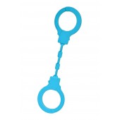 Голубые силиконовые наручники A-Toys без ключа - A-toys - купить с доставкой в Уссурийске