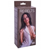 Коричневый поводок и чокер с кольцом Sofi - Rebelts - купить с доставкой в Уссурийске