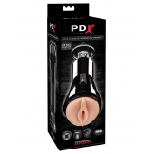 Телесный вибромастурбатор-вагина Cock Compressor Vibrating Stroker - Pipedream - в Уссурийске купить с доставкой