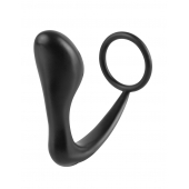 Эрекционное кольцо с анальной пробкой Ass-Gasm Cockring Plug - Pipedream - в Уссурийске купить с доставкой