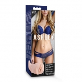 Телесный мастурбатор-вагина с вибропулей Ashley - Blush Novelties - в Уссурийске купить с доставкой