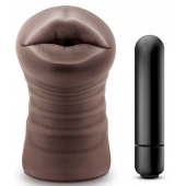 Коричневый мастурбатор-ротик Heather - Blush Novelties - в Уссурийске купить с доставкой