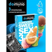 Презервативы для орального секса DOMINO Sweet Sex с ароматом мороженого - 3 шт. - Domino - купить с доставкой в Уссурийске
