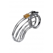 Серебристый пояс верности TOYFA на замочке - ToyFa - купить с доставкой в Уссурийске