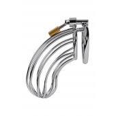 Серебристый пояс верности TOYFA на замочке - ToyFa - купить с доставкой в Уссурийске