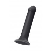 Черный фаллос на присоске Silicone Bendable Dildo XL - 20 см. - Strap-on-me - купить с доставкой в Уссурийске