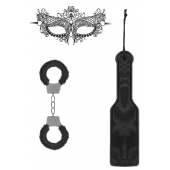 Черный игровой набор Introductory Bondage Kit №4 - Shots Media BV - купить с доставкой в Уссурийске