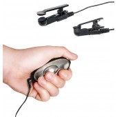 Черные электрические зажимы для сосков Shock Therapy Nipple Clamps - Pipedream - купить с доставкой в Уссурийске