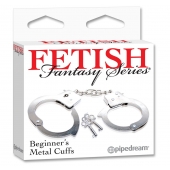 Металлические наручники Beginner s Metal Cuffs - Pipedream - купить с доставкой в Уссурийске