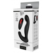 Черный вибромассажер простаты SWIRLING P-PLEASER - Dream Toys - в Уссурийске купить с доставкой