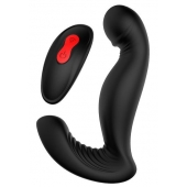 Черный вибромассажер простаты SWIRLING P-PLEASER - Dream Toys - в Уссурийске купить с доставкой