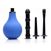 Анальный душ с 3 насадками Premium One-way Valve Anal Douche Set - XR Brands - купить с доставкой в Уссурийске