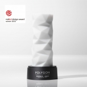 Белый 3D мастурбатор POLYGON - Tenga - в Уссурийске купить с доставкой