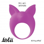 Фиолетовое эрекционное кольцо Kitten Kyle - Lola Games - в Уссурийске купить с доставкой
