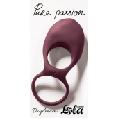 Бордовое эрекционное виброкольцо Daydream - Lola Games - в Уссурийске купить с доставкой