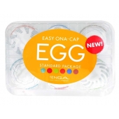 Набор из 6 мастурбаторов Tenga EGG Easy Beat с различным рельефом - Tenga - в Уссурийске купить с доставкой