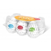 Набор из 6 мастурбаторов Tenga EGG Easy Beat с различным рельефом - Tenga - в Уссурийске купить с доставкой