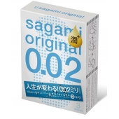Ультратонкие презервативы Sagami Original 0.02 Extra Lub с увеличенным количеством смазки - 3 шт. - Sagami - купить с доставкой в Уссурийске