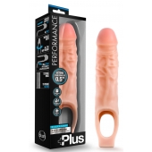 Телесный реалистичный фаллоудлинитель 9 Inch Silicone Cock Sheath Penis Extender - 22,86 см. - Blush Novelties - в Уссурийске купить с доставкой