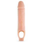 Телесный реалистичный фаллоудлинитель 10 Inch Silicone Cock Sheath Penis Extender - 25,4 см. - Blush Novelties - в Уссурийске купить с доставкой