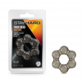 Дымчатое эрекционное кольцо Stay Hard Thick Bead Cock Ring - Blush Novelties - в Уссурийске купить с доставкой