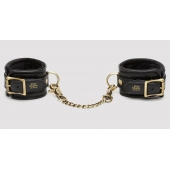 Черные наручники Bound to You Faux Leather Wrist Cuffs - Fifty Shades of Grey - купить с доставкой в Уссурийске
