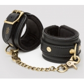 Черные наручники Bound to You Faux Leather Wrist Cuffs - Fifty Shades of Grey - купить с доставкой в Уссурийске