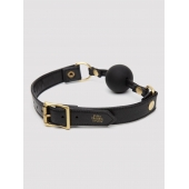 Черный кляп-шар Bound to You Faux Leather Ball Gag - Fifty Shades of Grey - купить с доставкой в Уссурийске