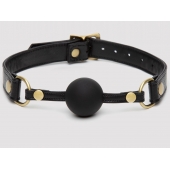 Черный кляп-шар Bound to You Faux Leather Ball Gag - Fifty Shades of Grey - купить с доставкой в Уссурийске