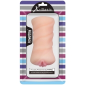 Телесный мастурбатор-вагина X-Basic Pocket Pussy без вибрации - Lovetoy - в Уссурийске купить с доставкой