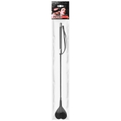 Черный стек с наконечником-сердечком - 54 см. - Notabu - купить с доставкой в Уссурийске Черный стек с наконечником-сердечком - 54 см. - Notabu - купить с доставкой в Уссурийске