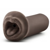 Коричневый мастурбатор-ротик Naughty Nicole - Blush Novelties - в Уссурийске купить с доставкой